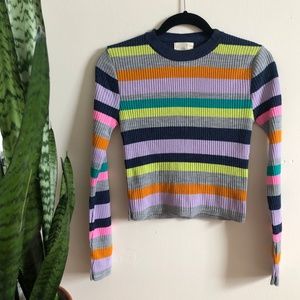 🛑 SOLD 🛑 Silence + Noise Striped Sweater, S